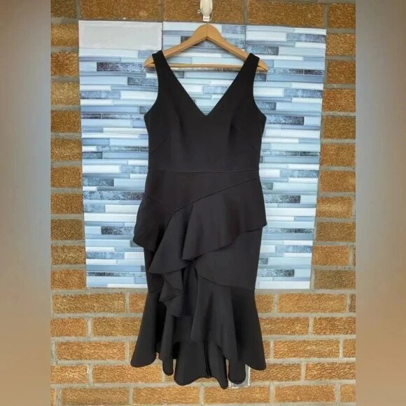 Marchesa Notte Stretch Cocktail Dress size 14 - Picture 4 of 16